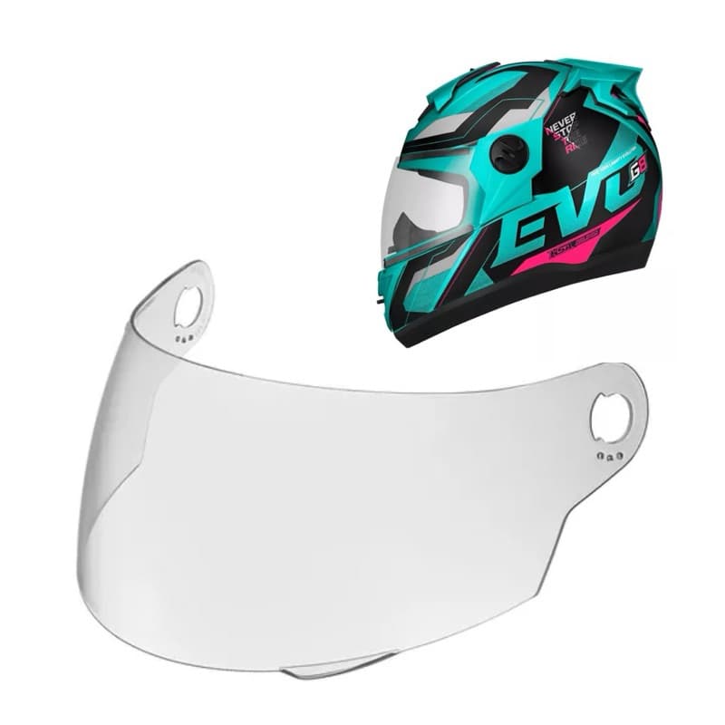 Viseira Capacete Evolution 788 3g/g4/g5/g6/g7 Cristal Polivisor (1728C)