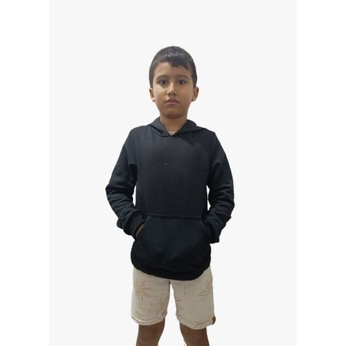 Blusa Moletom Infantil Canguru Liso Básico Várias Cores