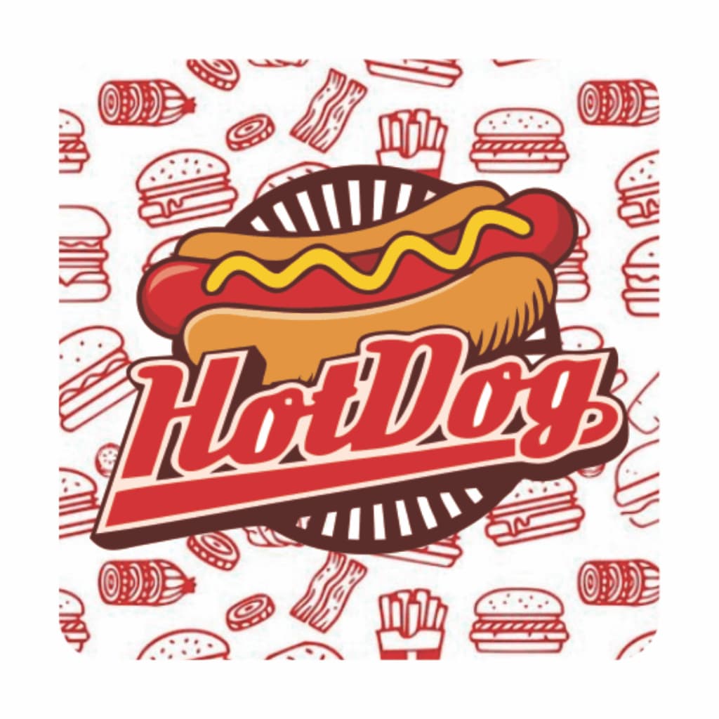 50 100 150 200 UNIDADES ADESIVO ETIQUETA TAG QUADRADA 3,5X3,5 CM LANCHONETE HOT DOG DELIVERY A PROVA DE AGUA  AUTO ADESIVA UNIDADES PARA EMBAGENS CAIXAS SAQUINHO PAPEL TERMICO POTES E POTES DE GELADEIRA