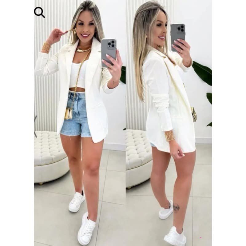 blazer feminino alfaiataria alongado moda feminina  inverno 2024