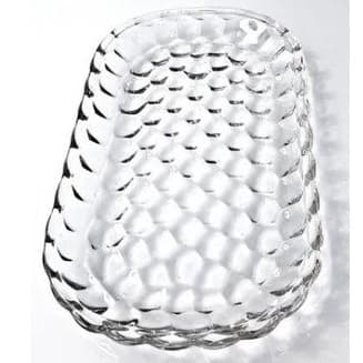 Travessa de Cristal Bubble Lyor 21x12x2cm