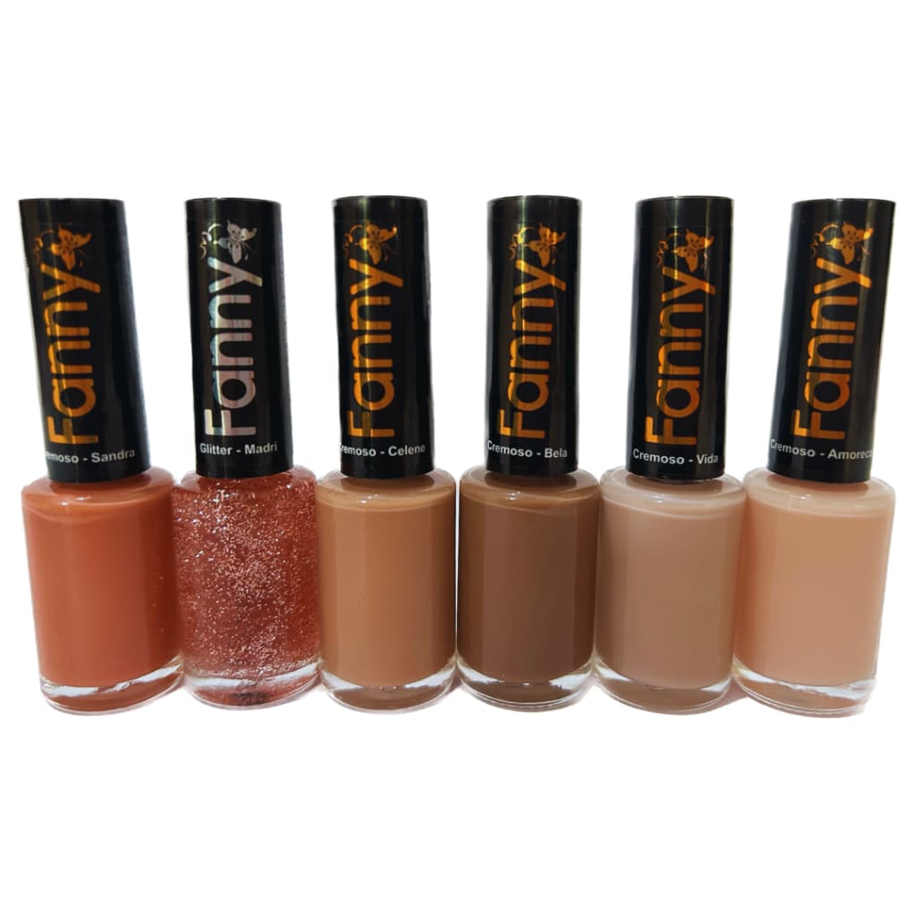 Kit 6 Esmaltes Fanny Delicada Lançamento