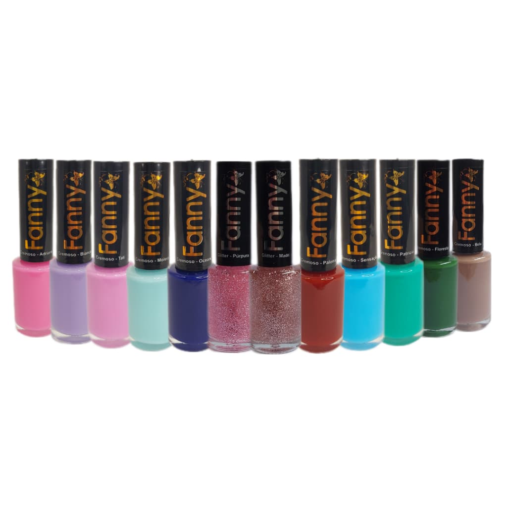 Kit Esmalte Fanny 12 Unidades - Cores Do Momento Sortidos Sem Repetição