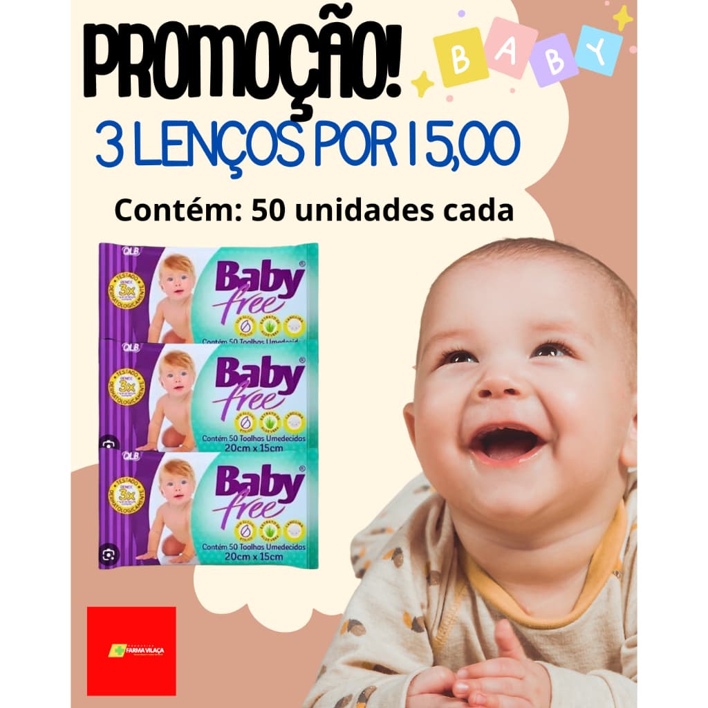 Promoção 3 Lenços Umedecidos C/50 Lenços cada