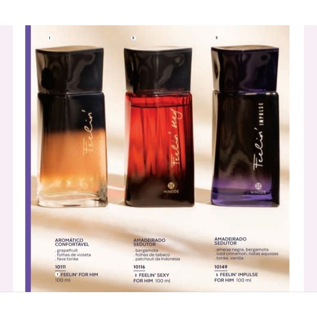 LINHA PERFUME FEELIM MASCULINO HINODE PERFUME MASCULINO