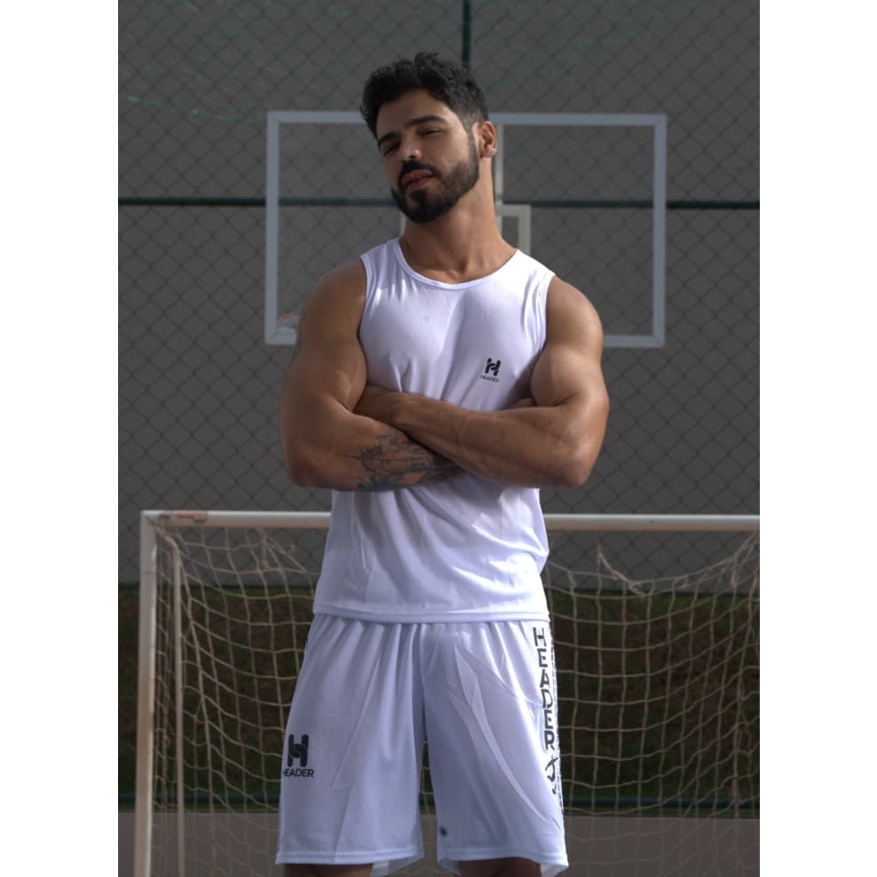 Camisa Regata e Short Dry Fit Cross Fit Caminhada Academia Treino Futebol  Lancamento 2024