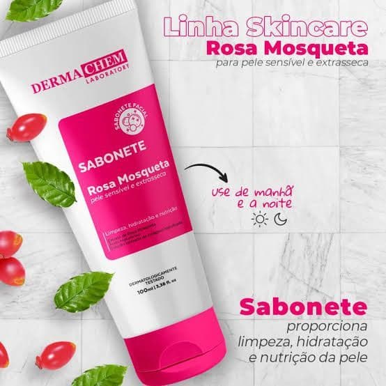 Sabonete Ultra Hidratante Limpeza,Nutrição e Hidratação Intensa  Rosa Mosqueta  Dermachem