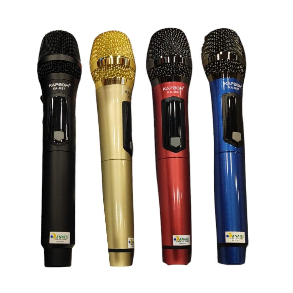 Microfone De Mão Sem Fio Duplo Recarregável - -M997