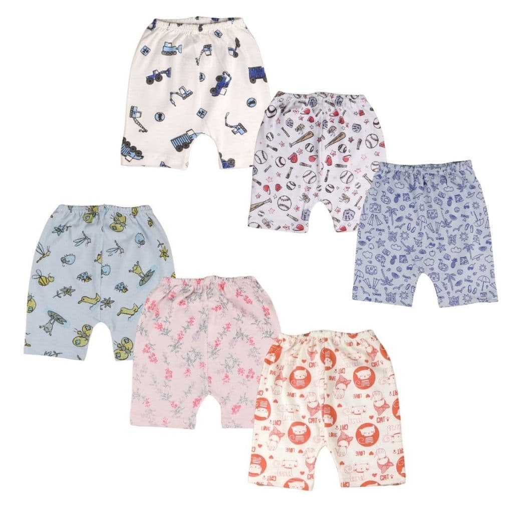 Shorts Bebe Algodao Kit 3 Pecas Estampadas Diversos Modelos