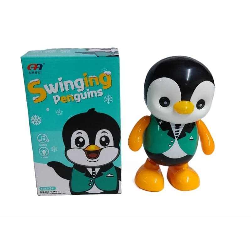 Pinguim Musical Que Dança C/ Luz