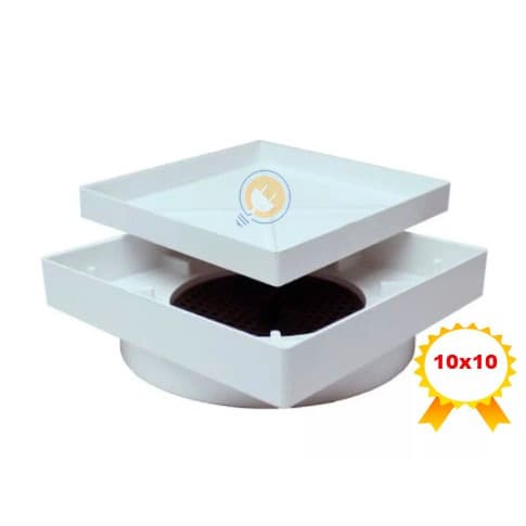 Ralo 10x10 Oculto Invisível Seca Piso Porcelanato Inteligente Quadrado Banheiro Lavandeira Cozinha