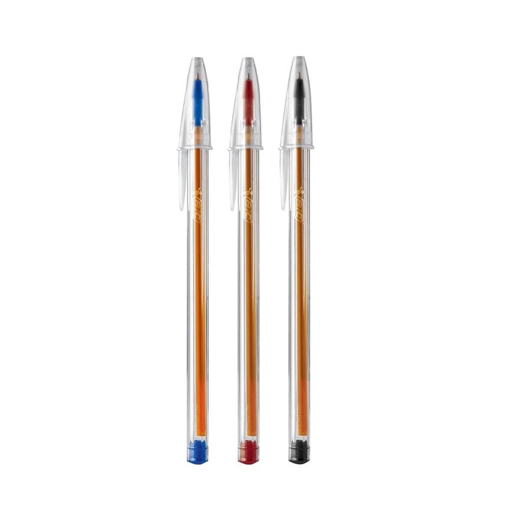 Caneta Esferográfica ponta fina Azul, preta ou vermelha 0.8mm 1 unidade ou kit BIC