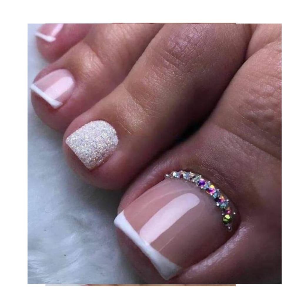 JÓIA PARA PÉ ADESIVOS DE UNHAS DE CANTO CUTICULA 15