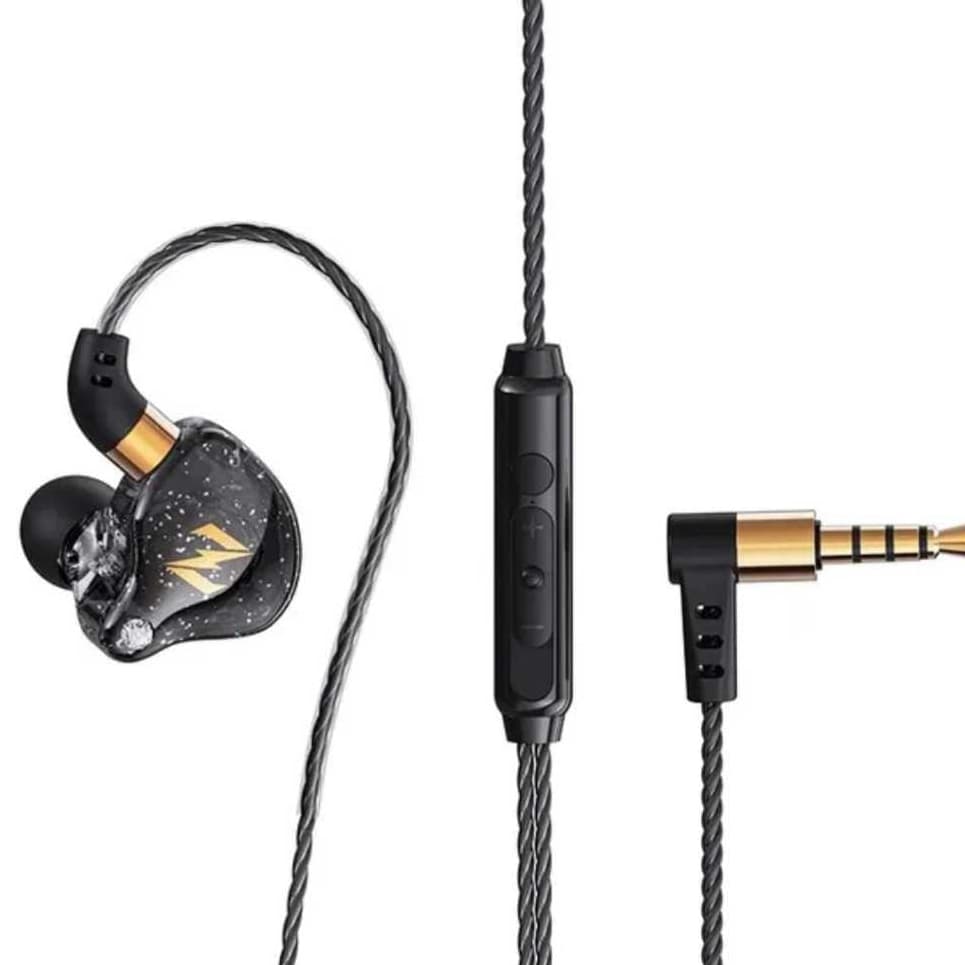 Fone De Ouvido QKZ NUNE ZEN - Dinâmicos Com Microfone LANÇAMENTO