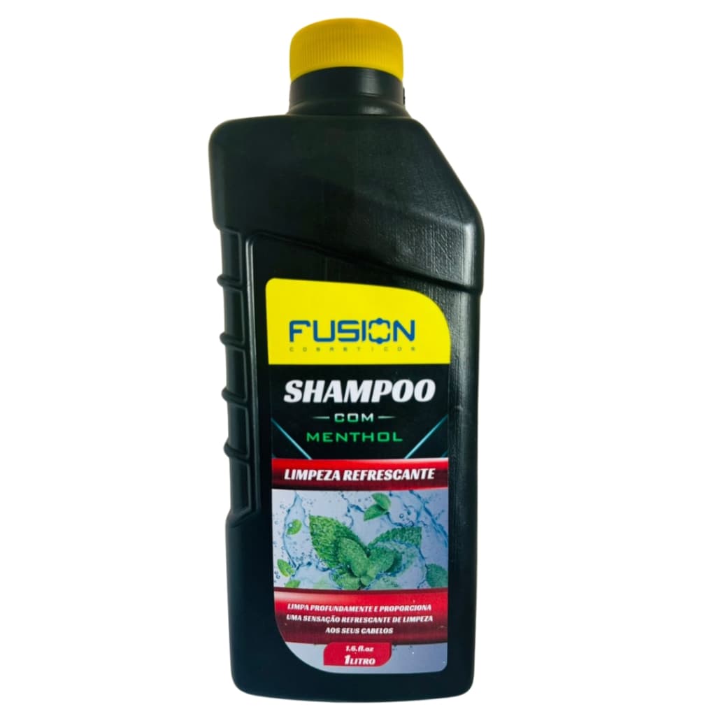 Shampoo Mentolado Refrescante 1 Litro Fusion Cosméticos