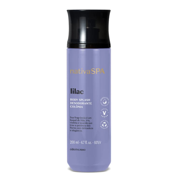 Nativa Spa Lilac Body Splash Desodorante Colônia 200ml