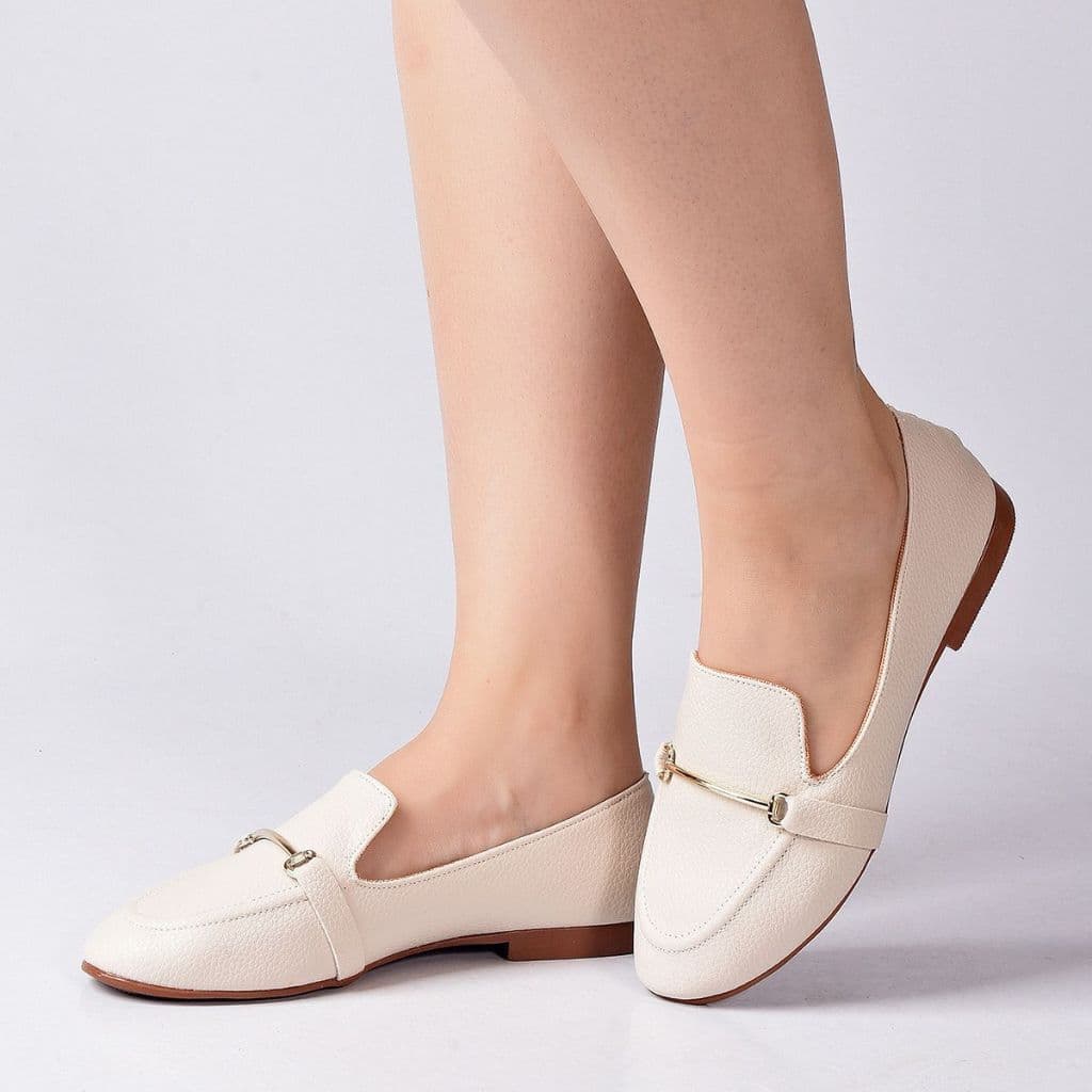 Mocassim Feminino Bico Redondo Da Peça Fina Elegante Confortável
