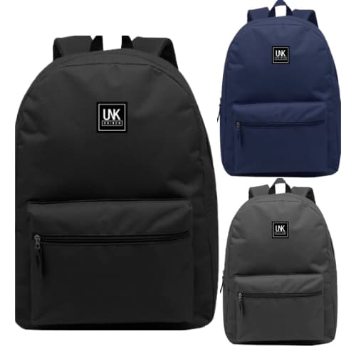 Mochila Basica Escolar Feminino Masculino Jovem Ziper 1 Bolso - 15''