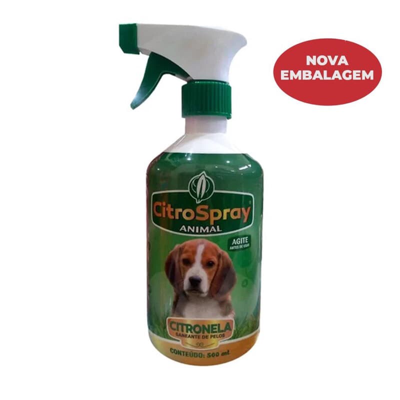 Citrospray 500ml - Caes, Citronela repelentes, Insetos, cachorros