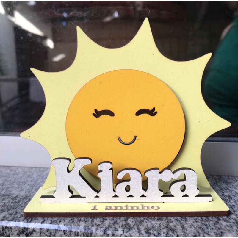 Kit Lembrancinhas Sol Personalizadas Festa Nomes Aniversário Infantil