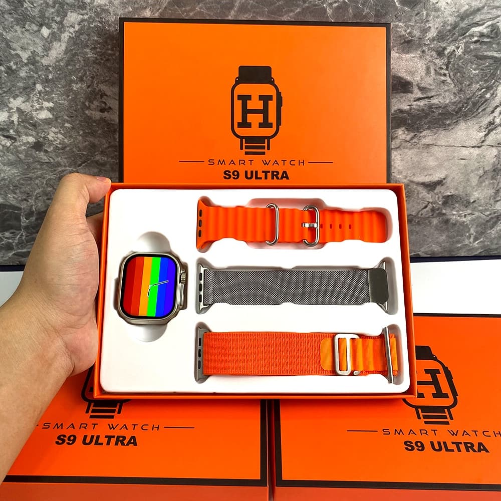 2026 Novo Fashion S9 ULtra 2.2 inches SmartWatch Três Tipos De Pulseiras Esportivas Para WatchSeries
