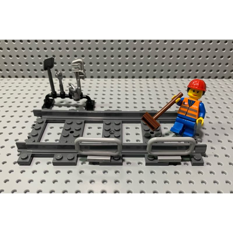Lego City MOC trabalhadora do metrô com ferramentas 15 peças Lego original