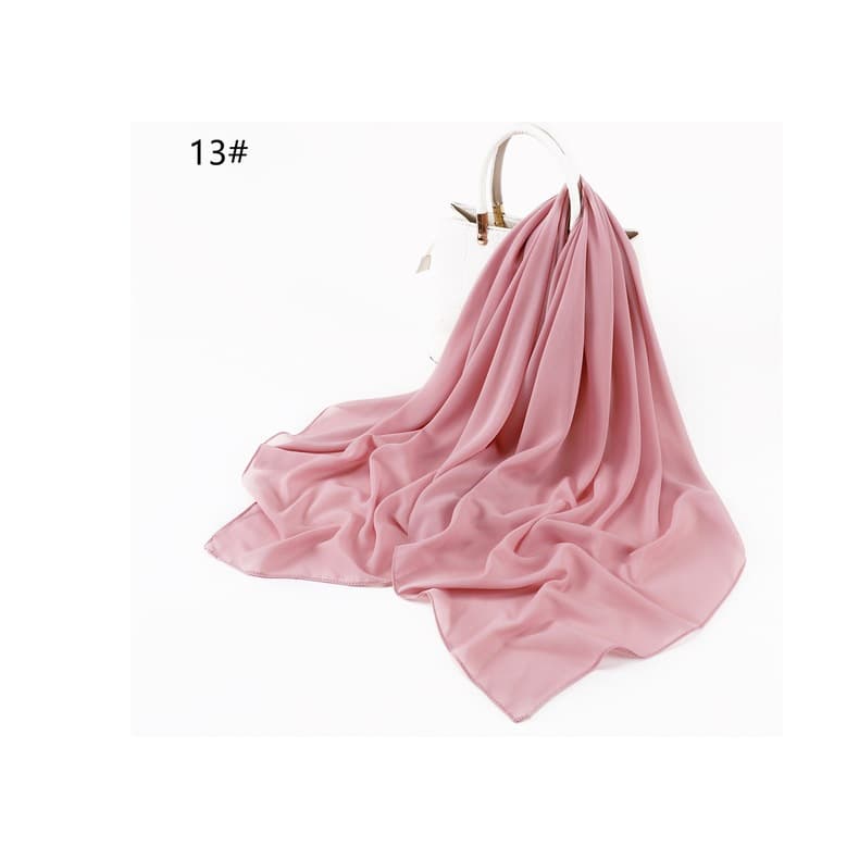 lenco de seda chiffon 60*60cm liso