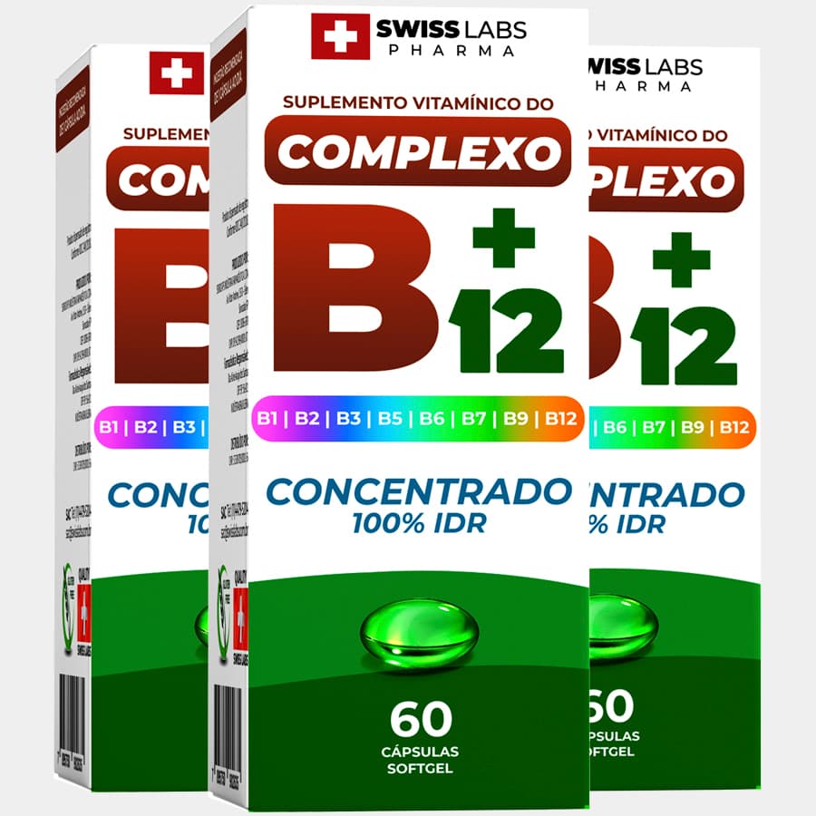 Complexo B12 Vitamina Complexo B Swiss Labs Produto Original
