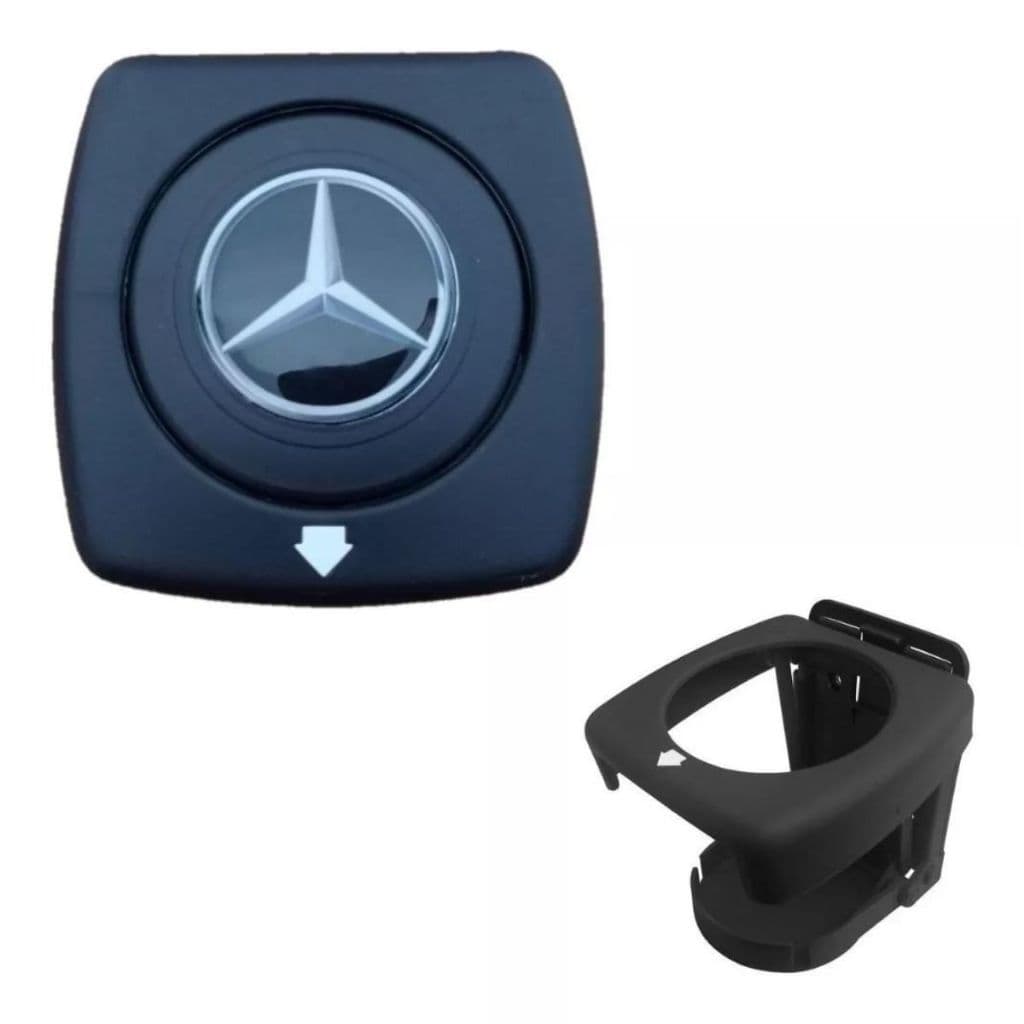 Porta Copo Lata Carro Caminhao Onibus Sprinter Trailers Motorhome Logo Mercedes Bens