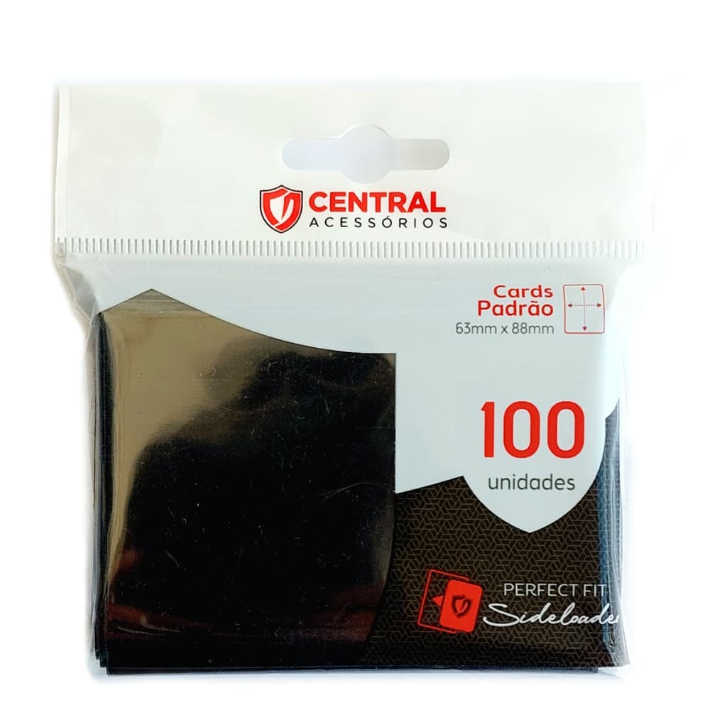 Central Perfect Fit Sideloader Blackout 100 Sleeves 63x88mm Pokemon Magic