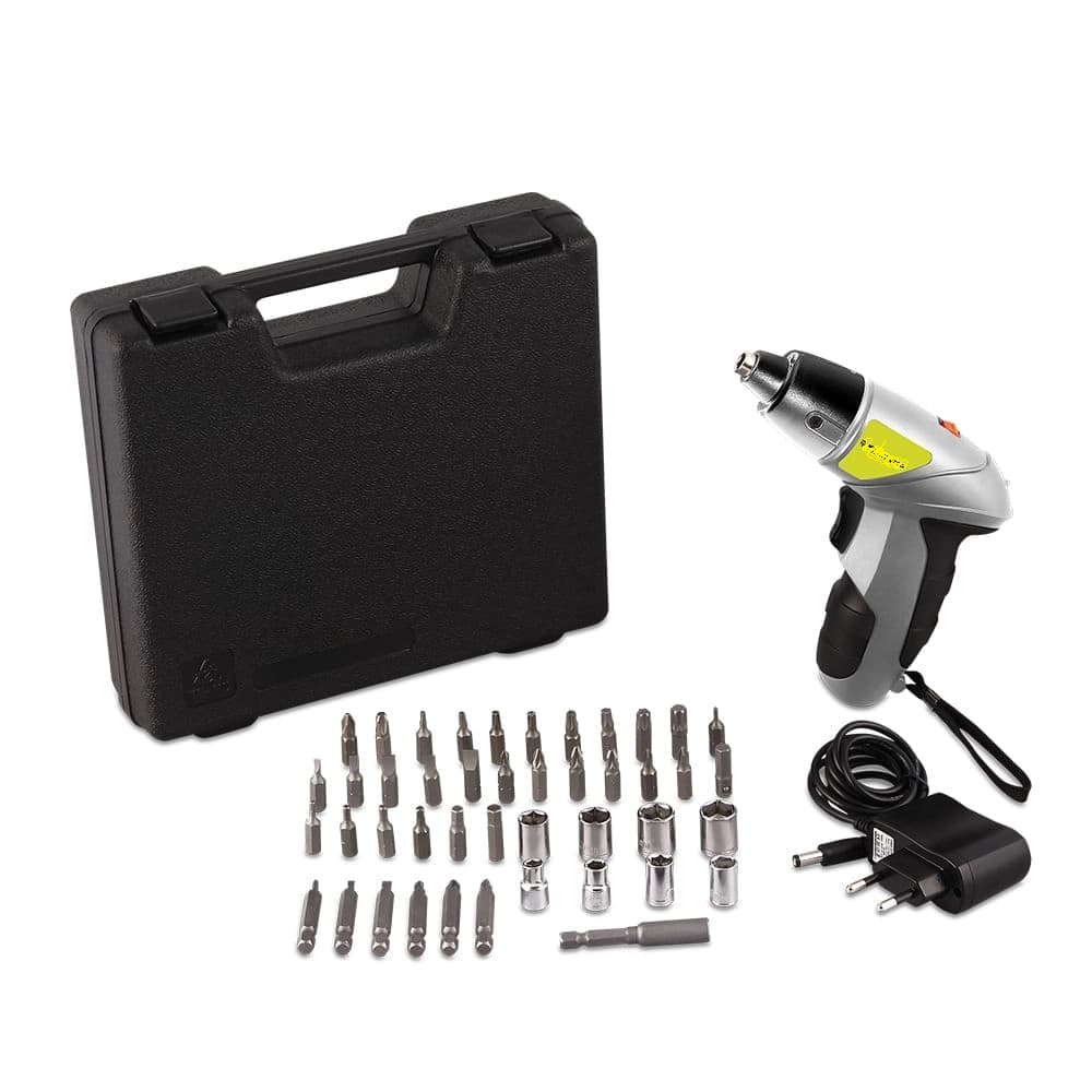 Parafusadeira Elétrica 4,8V com Maleta + 44 Acessórios