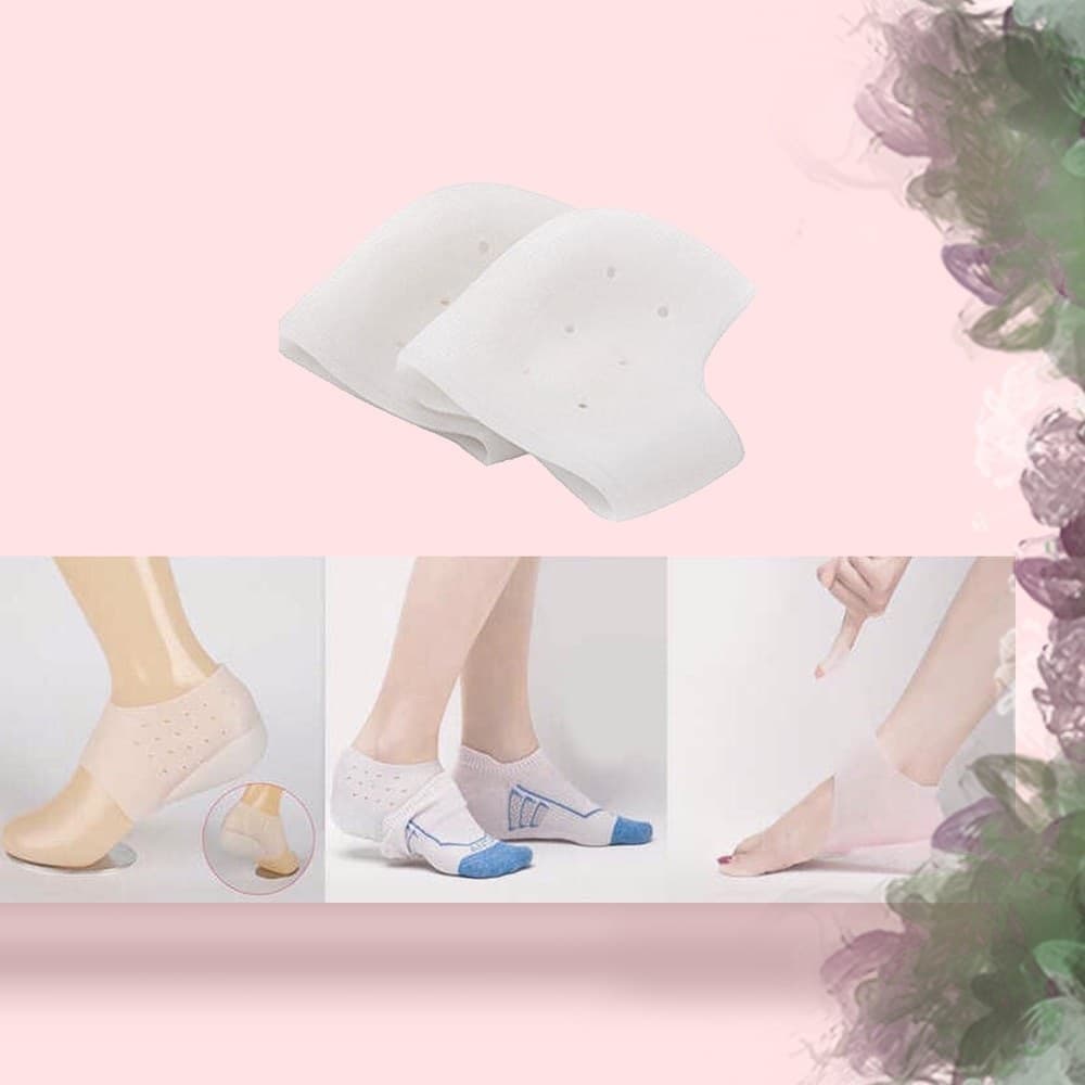 Palmilha Ortopédica de Silicone Fascite Plantar Esporão de Calcâneo