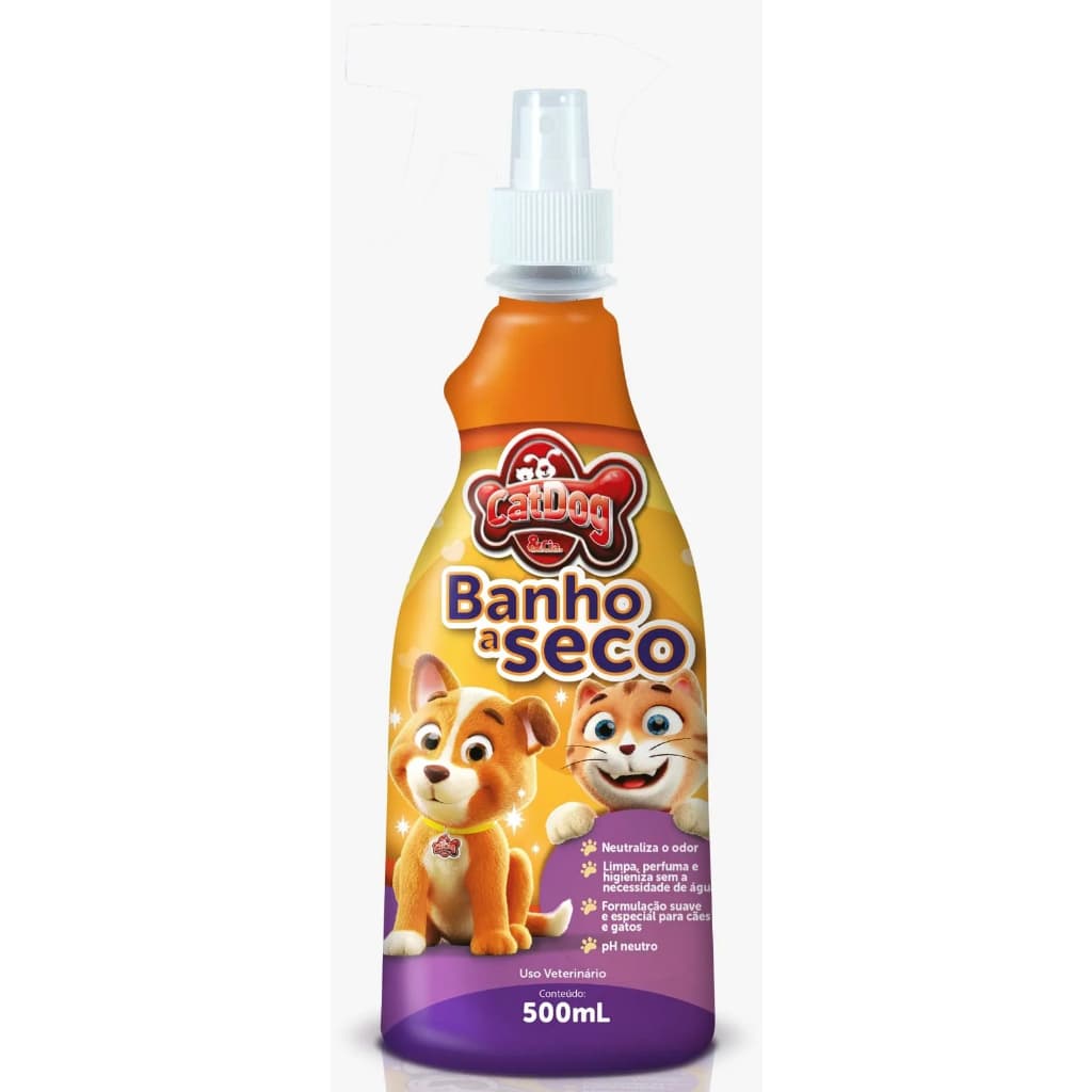 Banho a Seco Spray p/ Cães e Gatos 500ml