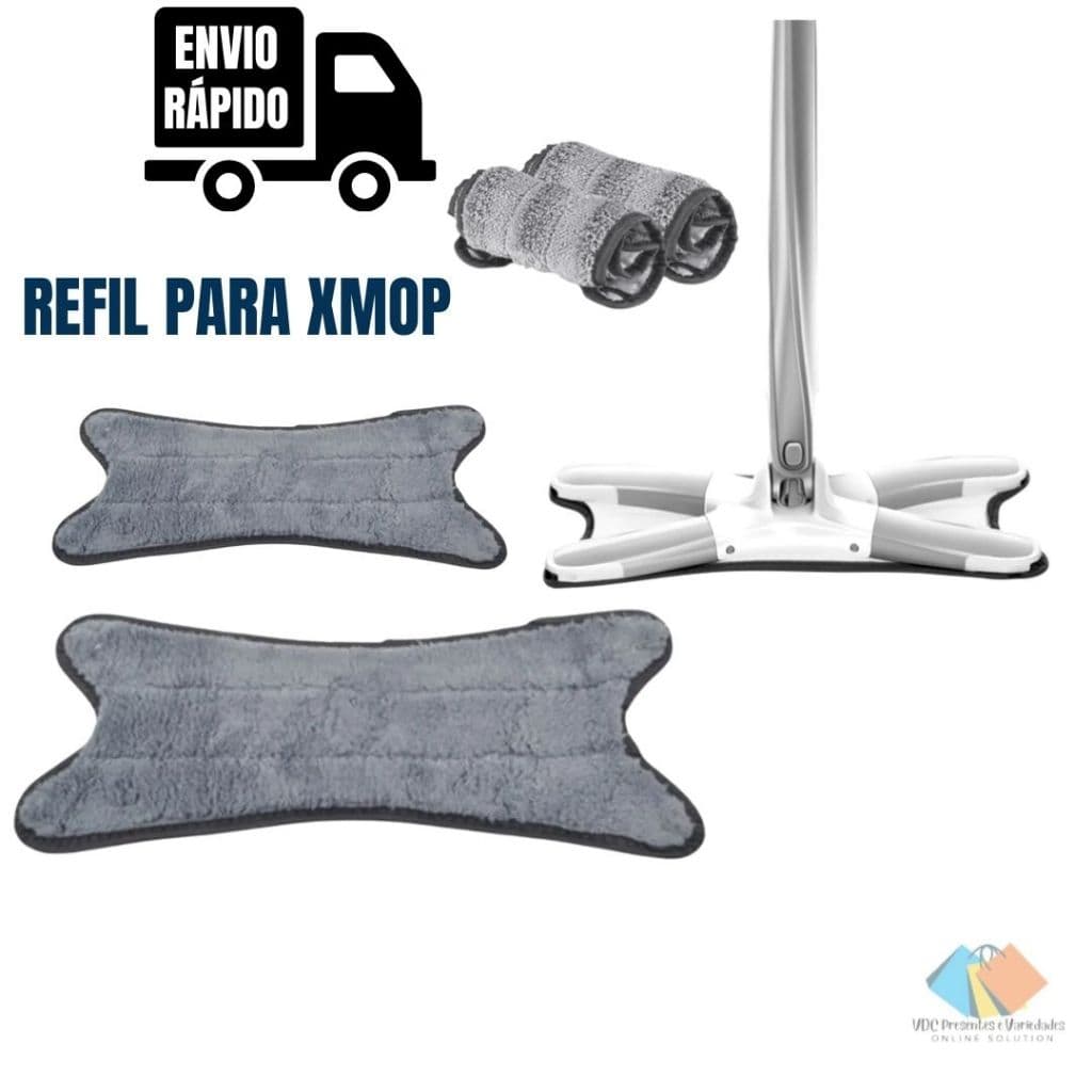 Refil MOP TOP Rodo Esfregão XMOP Giratório Multiuso Limpeza