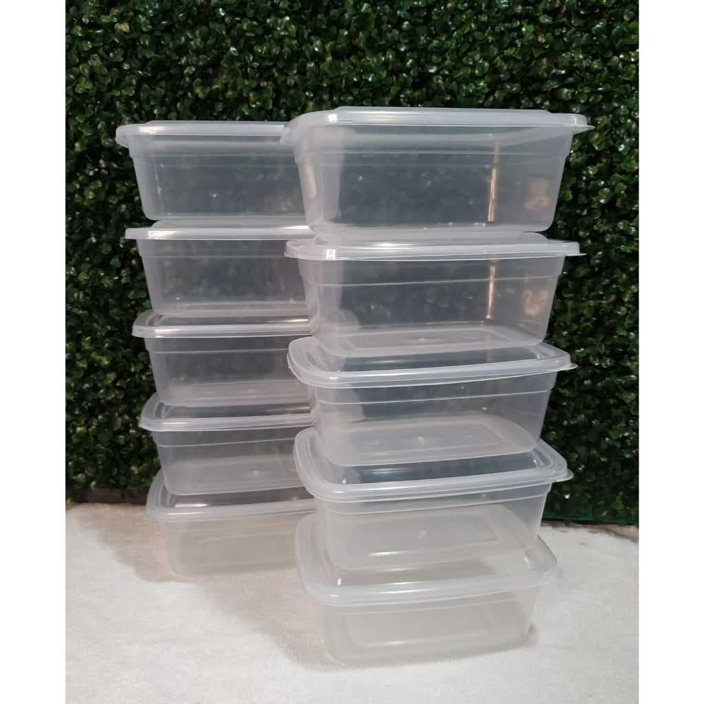 KIT 10 POTES MARMITA  1 LITRO  TRANSPARENTE
