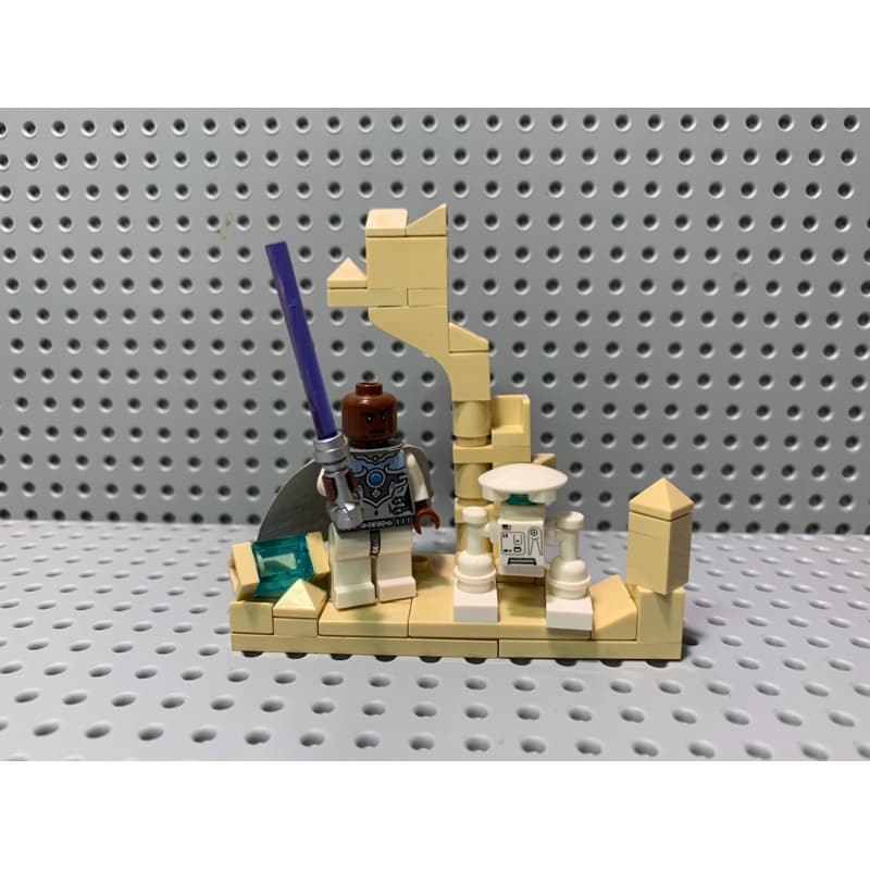 Lego Star Wars MOC Jedi Master Mace Windu + Droid explorador 56 peças Lego original