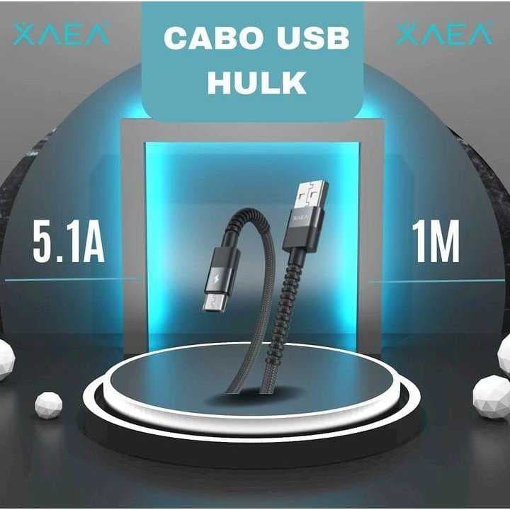 CABO USB TIPO C DE LONGA DURABILIDADE - 1 METRO DE COMPRIMENTO