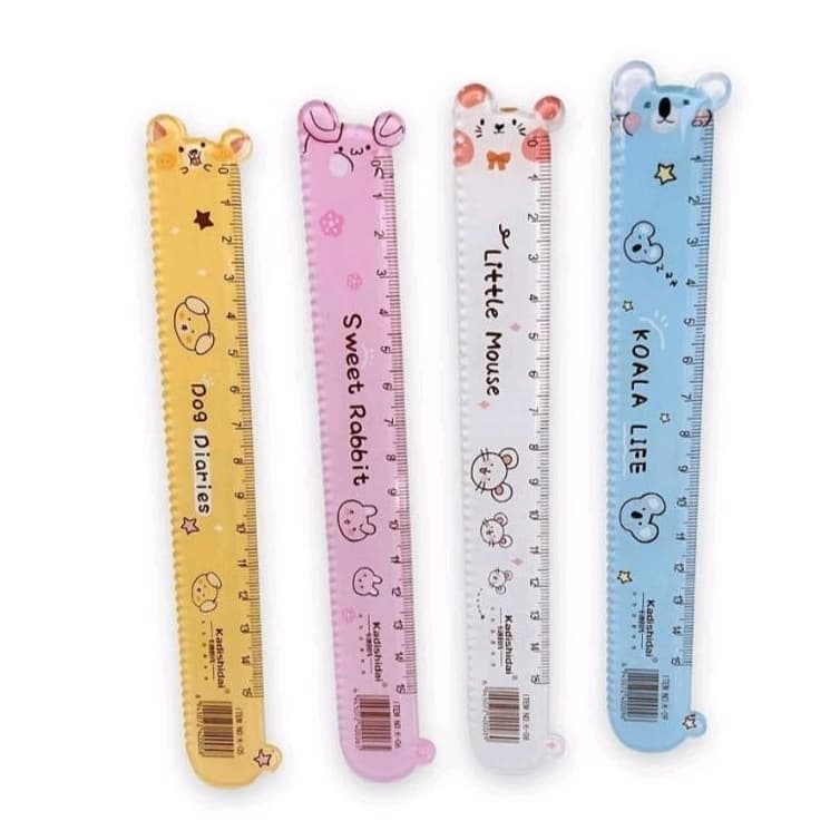 Régua Bichinhos Kawaii 15 cm