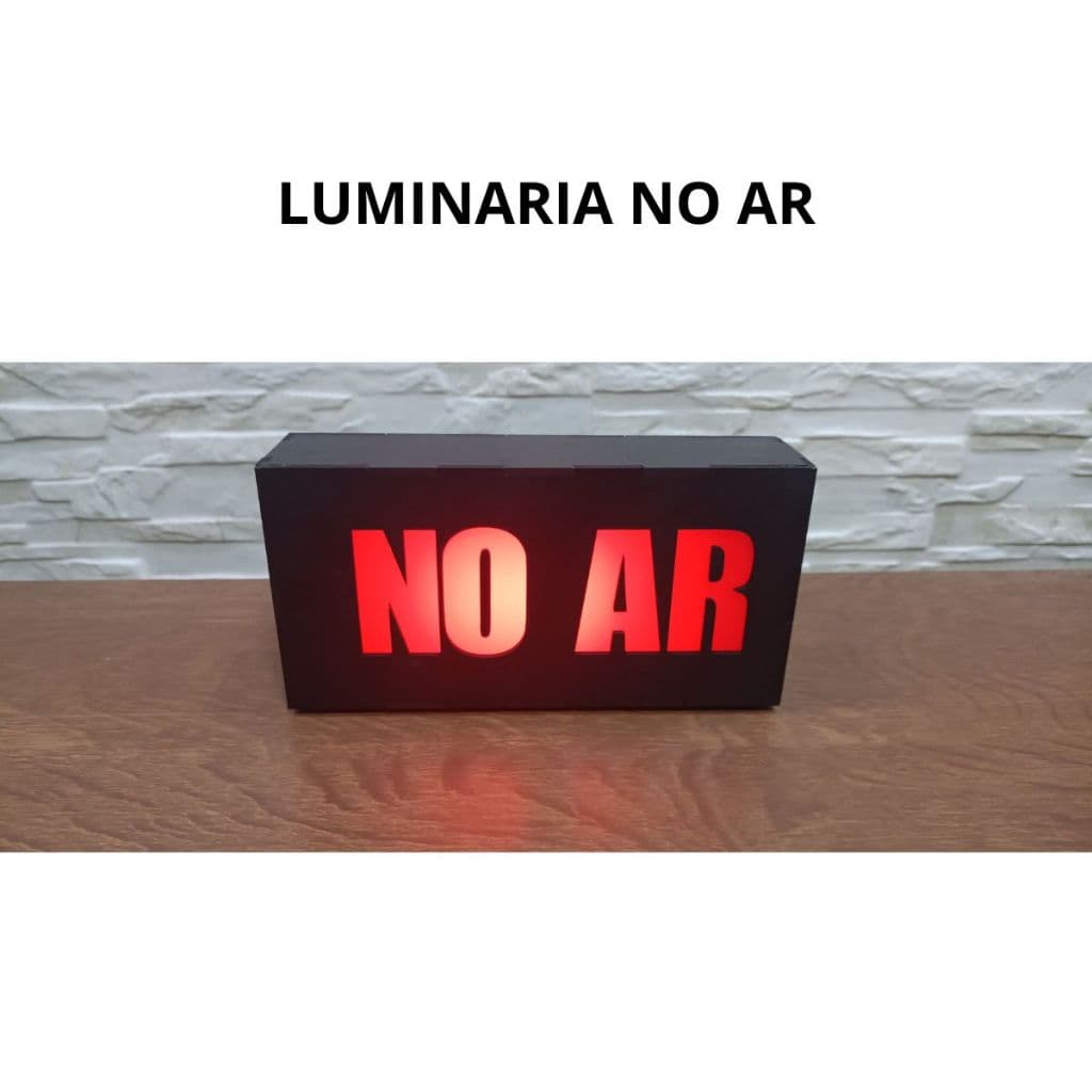 Luminária de mesa Youtuber Streamer Lives Vídeos No Ar Led