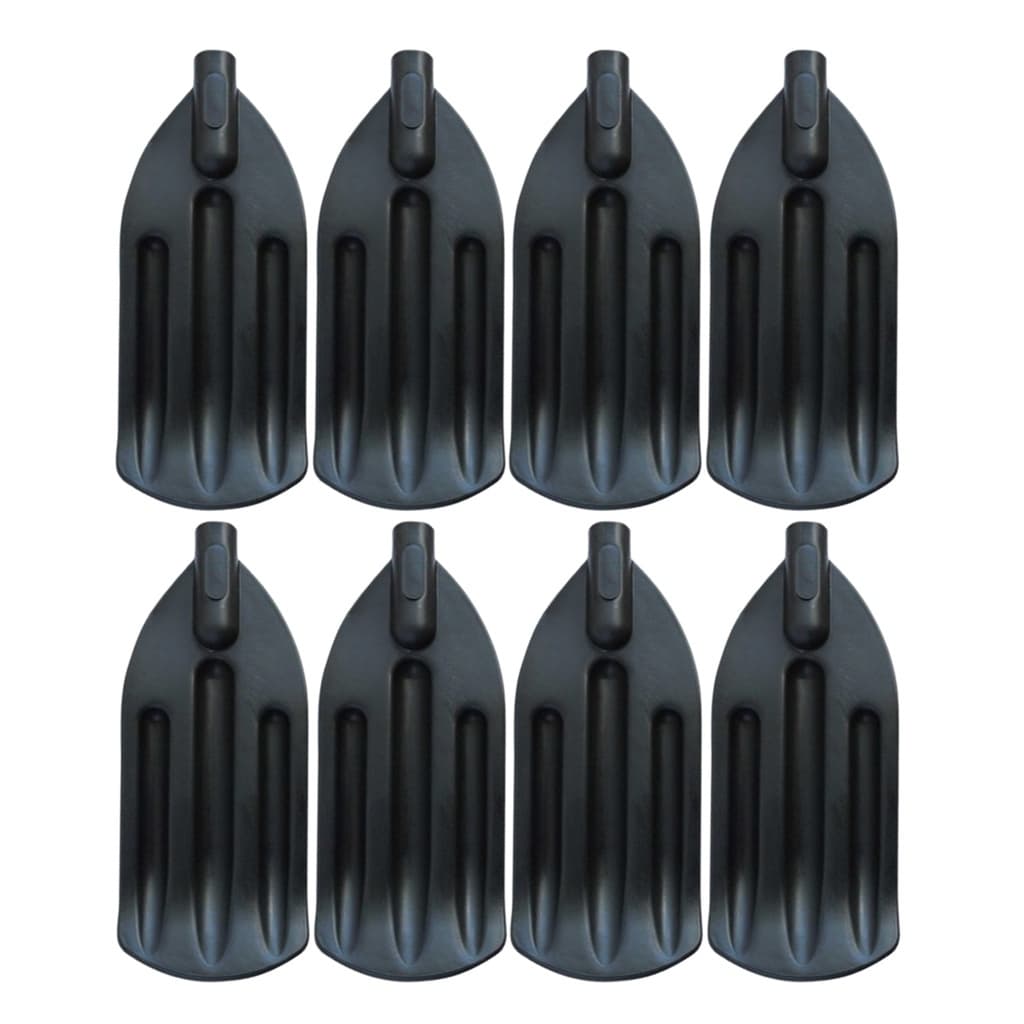 Kit 8 Pás de Remo Universal Preto para embarcações Bote Barco Canoa Pesca