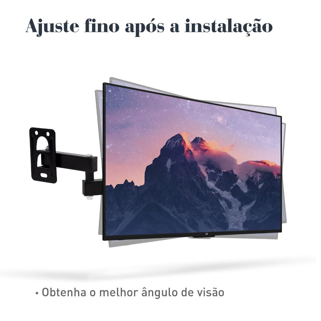 Suporte para TV de 10 a 27 Polegadas - articulado com controle de nível HY-210