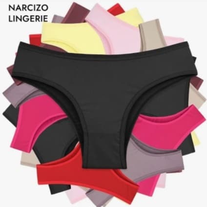 Kit 2 Calcinhas Tanga Ivy Sem Costura Feminina | Confortável | Cores Variadas