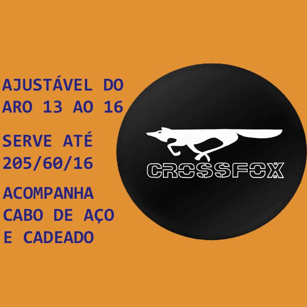 Capa Estepe Cadeado Elastico Volkswagen Crossfox Raposa