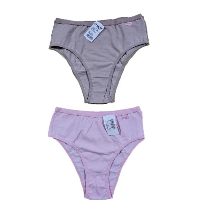 Kit 2 Calcinhas Tanga Proeza, Tamanho P/M/G/GG, Sortidas, Cintura Alta, Algodão, Confortável