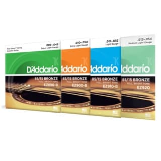 Encordoamento P/ Violão Aço - Daddario 85/15 Bronze - Serie EZ