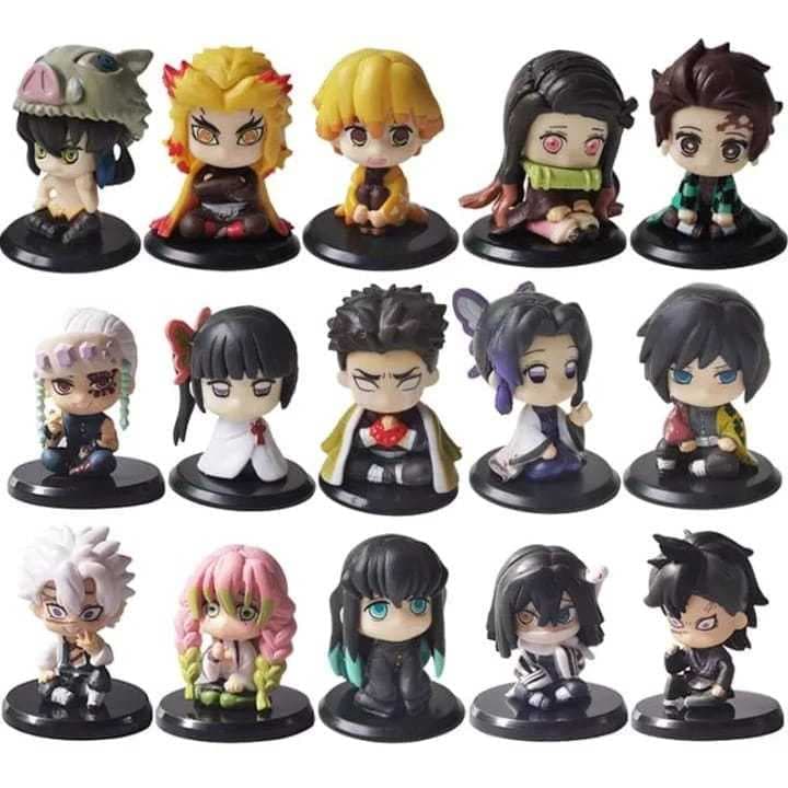 Action figure Kimetsu no Yaiba/Demon Slayer - Tanjirou, Nezuko, Zenitsu, Inosuke, Tomioka  Action figures Demon Slayer