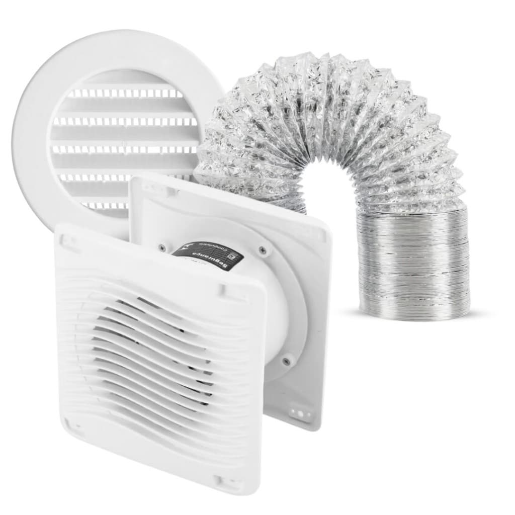 Kit Completo Exaustor Banheiro + 2m Duto - 100mm