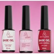 Preparadores -Top Coat -Base em Gel - Base Gel Fiber  AnyLovy