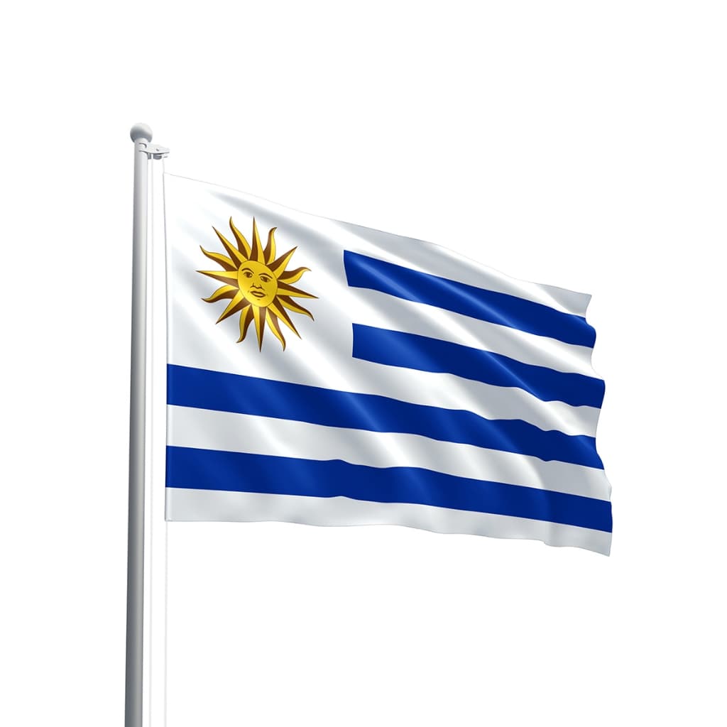 Bandeira do Uruguai Em Oxford 140x80 cm - 100% Poliéster