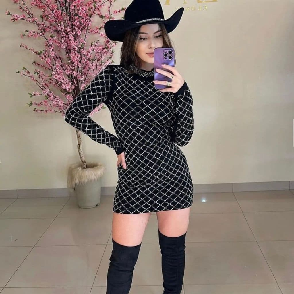 vestido feminino curto festa balada com brilho stras